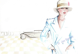 The Bugatti by Jax Barrett Fashion Illustrations