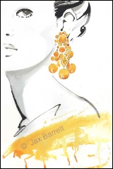 Sapphires by Jax Barrett Fashion Illustrations
